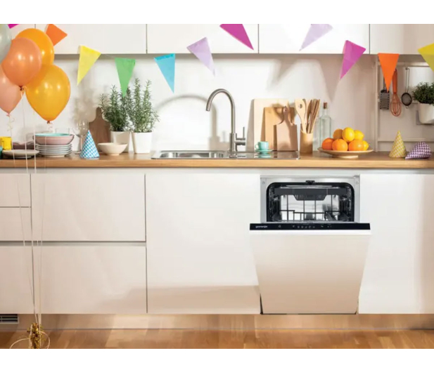 Zmywarka GORENJE GV520E10 45cm, 11kpl, Program Eco, HalfLoad, Trzeci kosz, Górne ramię spryskujące, Total AquaStop,  Podłączenie ciepłej wody ,3kosz - 1100773 - zdjęcie 6